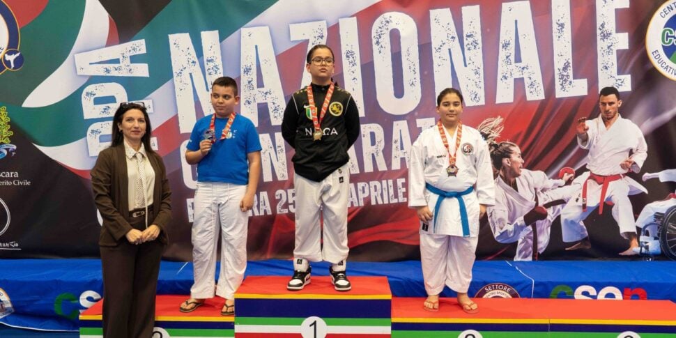 O Tropheum Karate Club brilha nos campeonatos nacionais: prata para Maria Laura Ortelio, bronze para Domenico Pontoriero