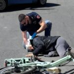 Gioia Tauro, mulher ferida após cair de bicicleta foi salva