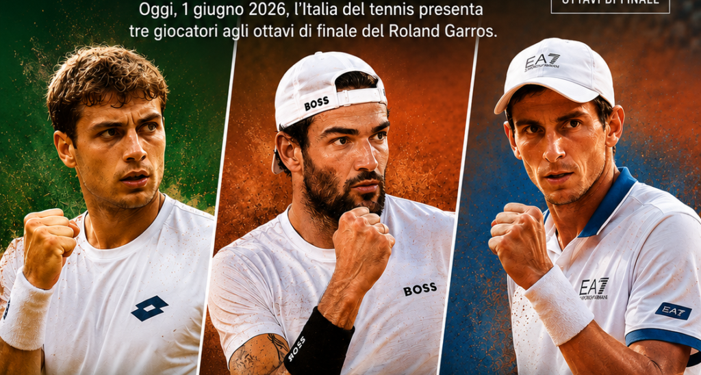 Roland Garros, é o dia dos três leões azuis: Cobolli, Berrettini e Arnaldi querem as quartas de final. Derby duplo no horizonte?