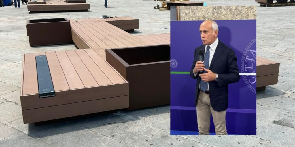 Decoração urbana em Cosenza, chega nova videovigilância. Franz Caruso: «A cidade mudou radicalmente»