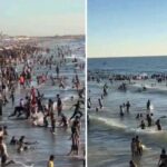 Gaza, vídeos de famílias e crianças na praia à sombra dos escombros