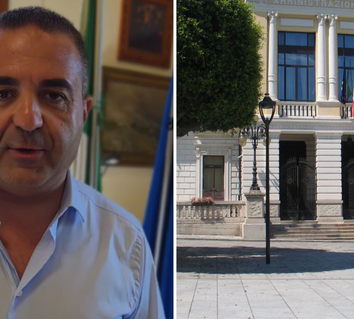 O prefeito de Reggio Calabria Francesco Cannizzaro durante o anúncio do arquivamento das listas para a renovação do Conselho Metropolitano. Na mensagem de vídeo publicada nas redes sociais, o autarca antecipa ainda que a futura vice-prefeita será uma mulher.