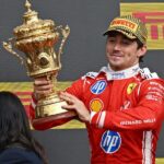 Leclerc e Ferrari triunfam em Silverstone! Vitória à frente de Russell e Hamilton. Antonelli azarado (ele é 16º)