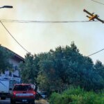 Cosenza, casas ameaçadas de incêndio em Cozzo del Monaco