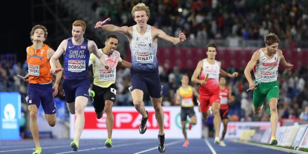 Campeonato Europeu de Atletismo, Itália extraordinária: ouro no 4x400 masculino. Os Azzurri conquistam o quadro de medalhas na última partida
