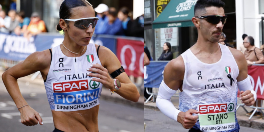 Campeonatos europeus de atletismo, a marcha atlética da Itália é imensa: ouro para Stano e Fiorini, que quebra o recorde mundial