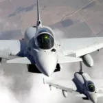 O Eurofighter italiano da OTAN abate um drone na Letónia. Riga agradece