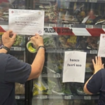 Alimentos congelados descongelados ainda em exposição, invasão a um supermercado em Crotone: 100 quilos apreendidos