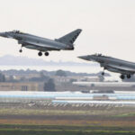 Ataques à base aérea na Arábia, Eurofighter italiano atingido