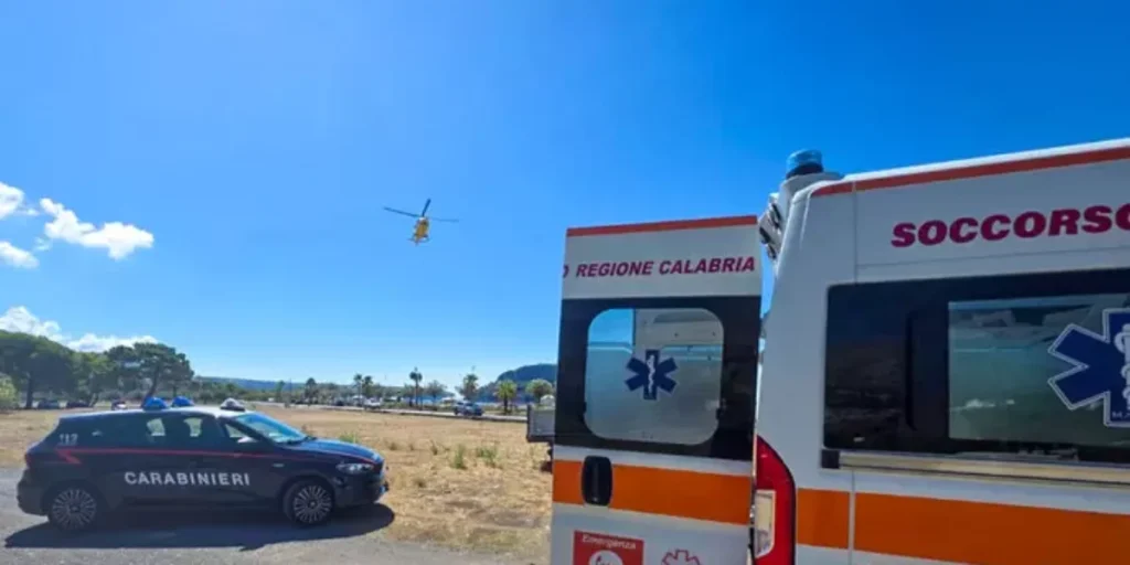 Trabalhador cai num canal enquanto trabalhava e fica ferido na Praia a Mare